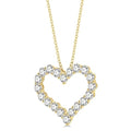 Rhea Juniper Heart Shape Diamond Fashion Pendant