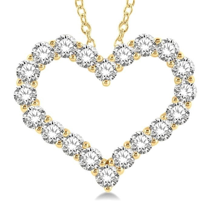 Rhea Juniper Heart Shape Diamond Fashion Pendant