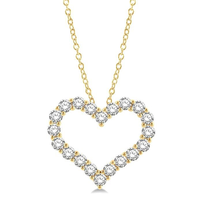 Meadow Galatea Heart Shape Diamond Fashion Pendant