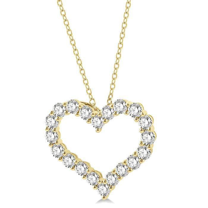 Meadow Galatea Heart Shape Diamond Fashion Pendant