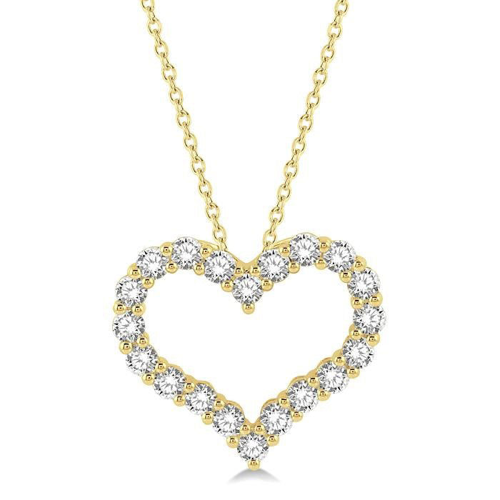 Peregrine Clover Heart Shape Diamond Fashion Pendant
