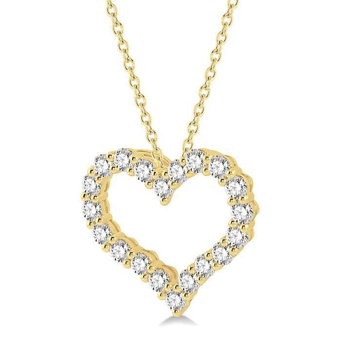 Peregrine Clover Heart Shape Diamond Fashion Pendant