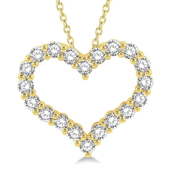 Peregrine Clover Heart Shape Diamond Fashion Pendant