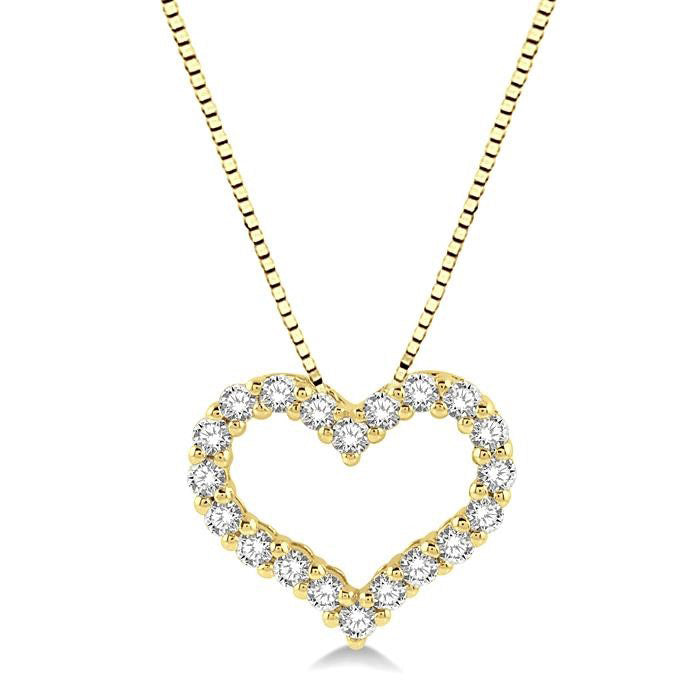 Wren Heritage Heart Shape Diamond Fashion Pendant