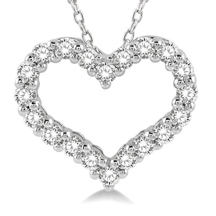Sabine Willow Heart Shape Diamond Fashion Pendant