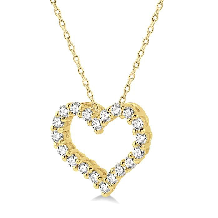 Yarrow Evergreen Heart Shape Diamond Fashion Pendant