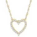 Prairie Thistle Heart Shape Diamond Fashion Pendant