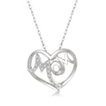 Sable Fable Mom Heart Shape Diamond Fashion Pendant