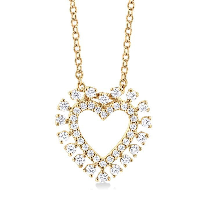Maia Solstice Heart Shape Diamond Fashion Pendant