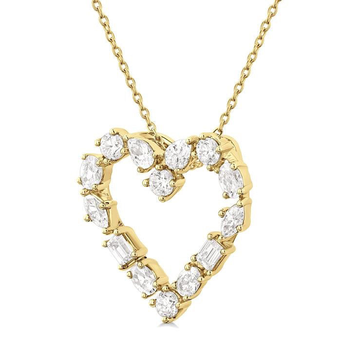 Eclipse Juno Heart Mixed Shape Diamond Fashion Pendant
