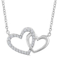 Lyric Quiana Double Heart Shape Diamond Fashion Pendant