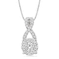 Enloria Shine Bright Infinity Diamond Pendant in 14K White Gold