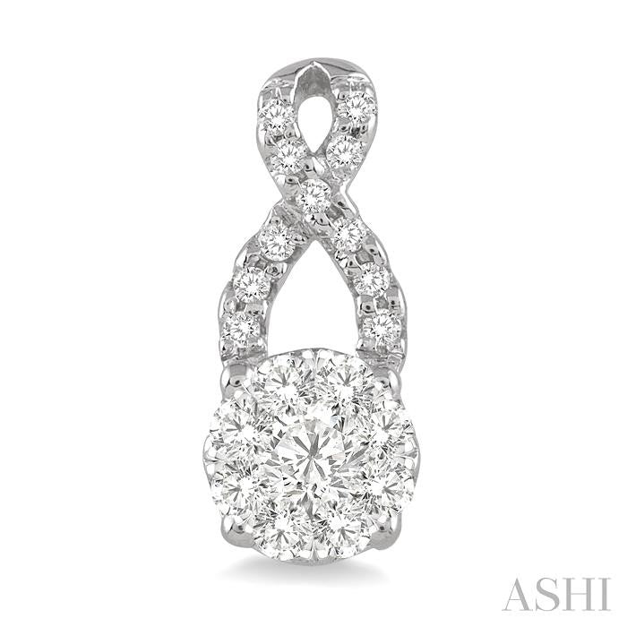 1/3 Ctw Shine Bright Round Cut Diamond Earrings in 14K White Gold