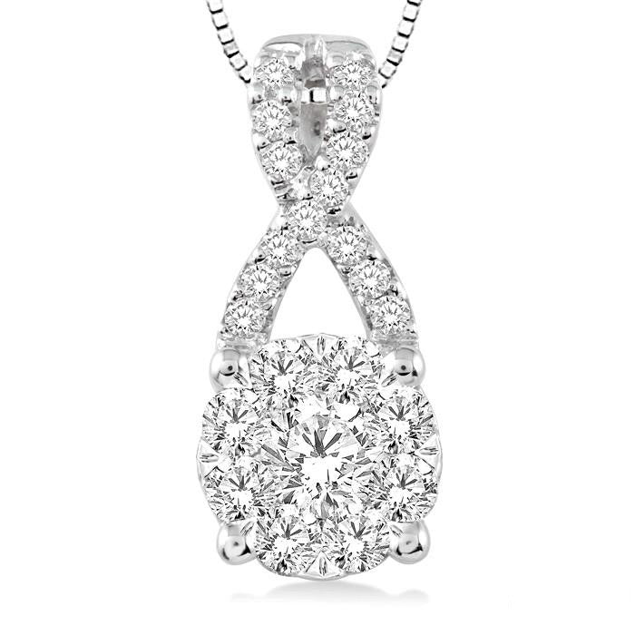 Round Shape Shine Bright Diamond Pendant