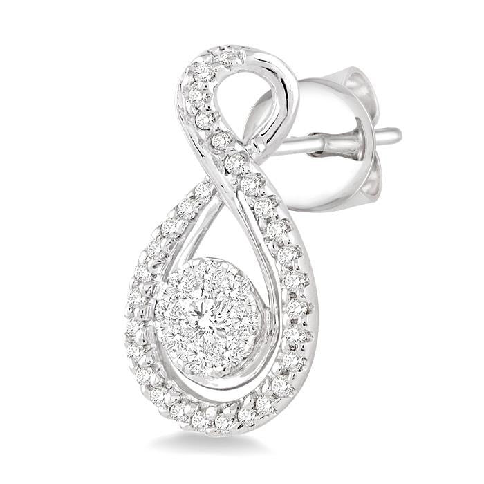 Round Shape Shine Bright Diamond Earrings