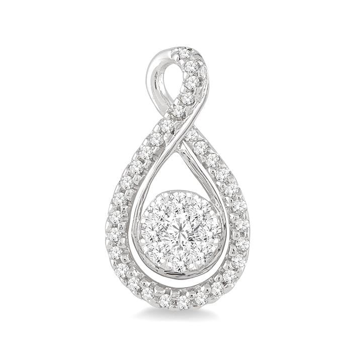 1/2 Ctw Shine Bright Round Cut Diamond Earrings in 14K White Gold