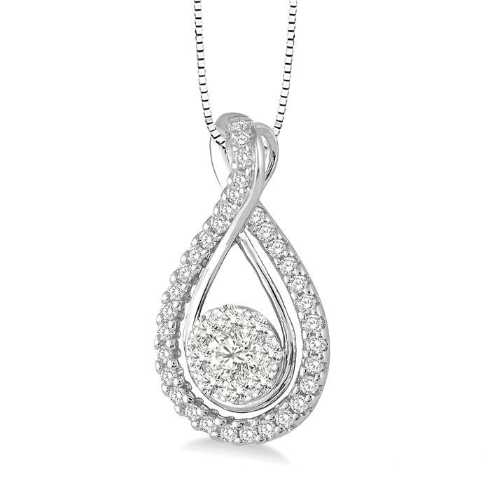 Zaira Meadow Round Shape Shine Bright Diamond Pendant