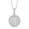 Couture Round Shape Halo Shine Bright Essential Diamond Pendant