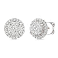 1 Ctw Shine Bright Round Cut Diamond Earrings in 14K White Gold