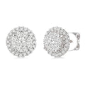 Round Shape Halo Shine Bright Essential Diamond Earrings