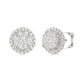 1/2 Ctw Shine Bright Round Cut Diamond Earrings in 14K White Gold