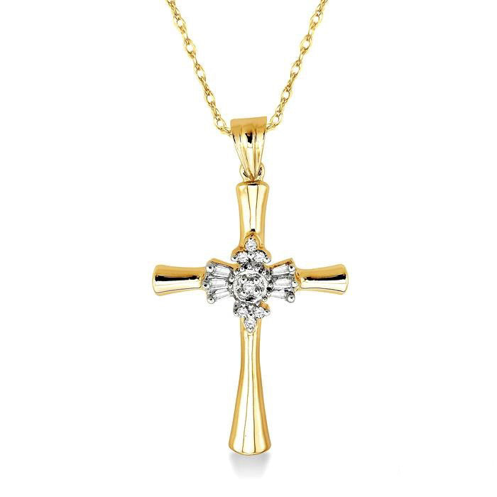 Imperial Étoile Cross Diamond Fashion Pendant