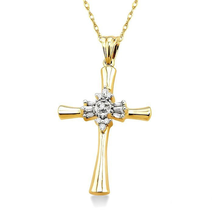 Imperial Étoile Cross Diamond Fashion Pendant