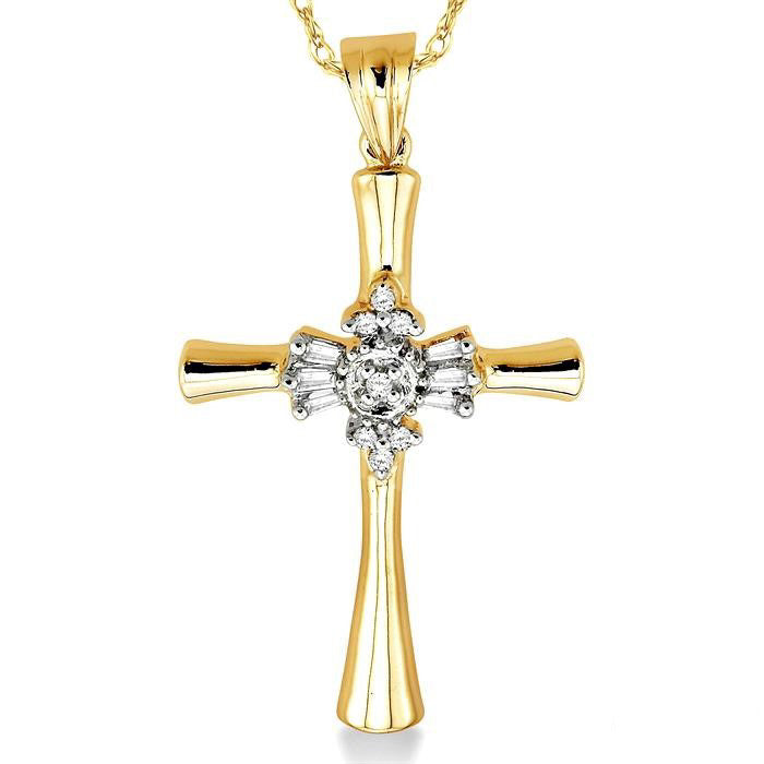 Imperial Étoile Cross Diamond Fashion Pendant