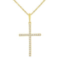 Grandeur Chantilly Cross Petite Diamond Fashion Pendant