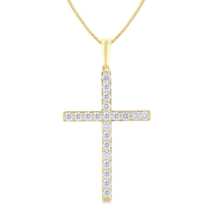 Rhea Tivoli Cross Diamond Fashion Pendant