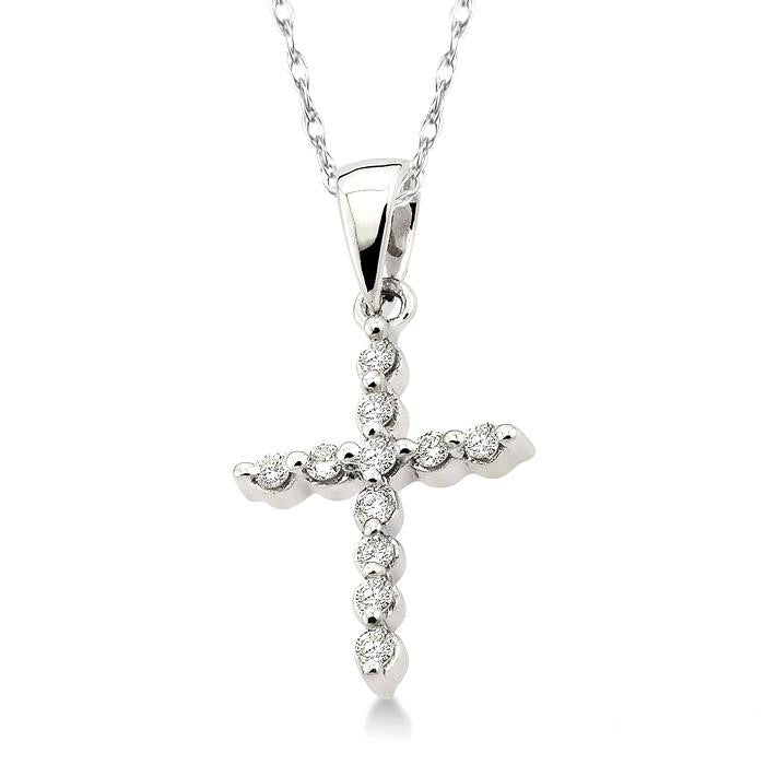 Victoire Cross Petite Diamond Fashion Pendant