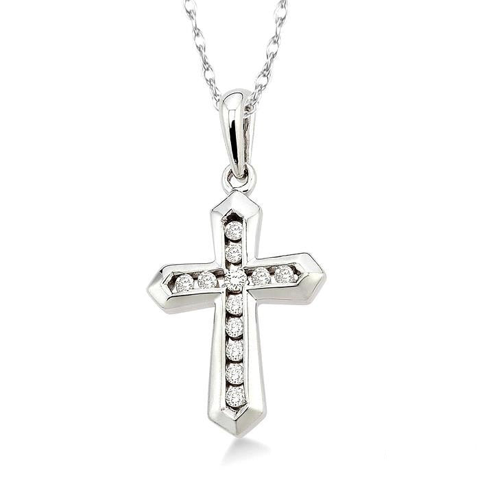 Kalliope Tamarind Cross Diamond Fashion Pendant