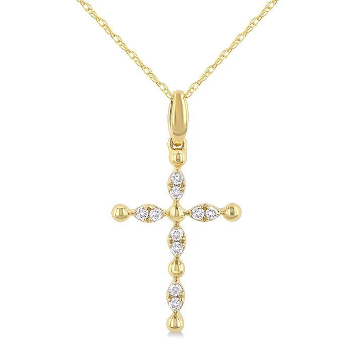 Wren Majesty Cross Diamond Fashion Pendant