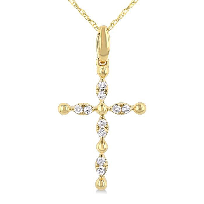 Wren Majesty Cross Diamond Fashion Pendant