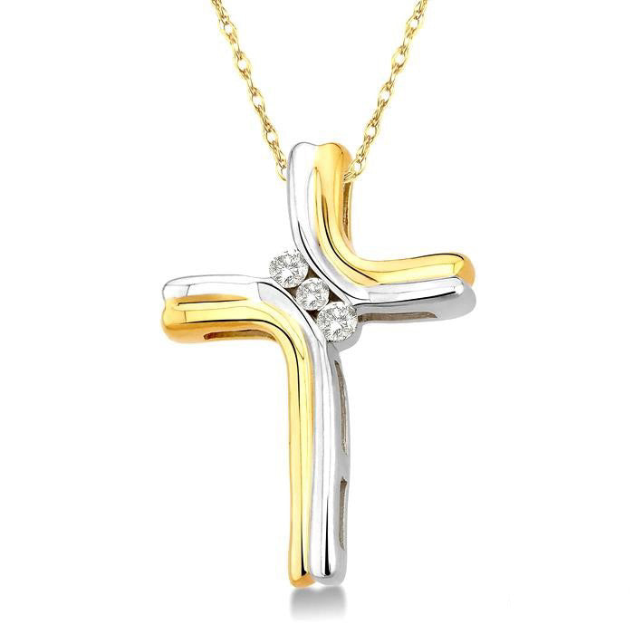 Quince Xenia Cross Diamond Fashion Pendant