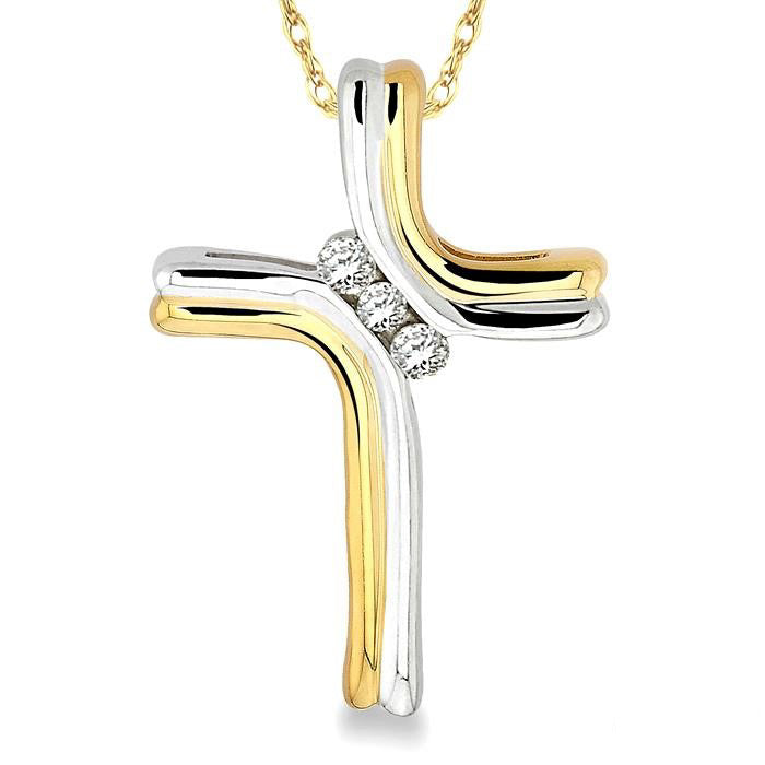 Quince Xenia Cross Diamond Fashion Pendant