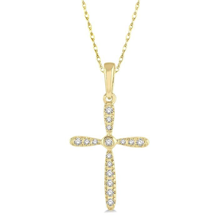 Maia Bellona Cross Petite Diamond Fashion Pendant