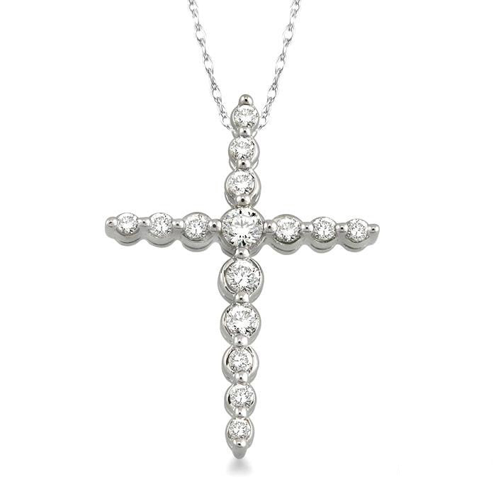 Journey Cross Diamond Fashion Pendant