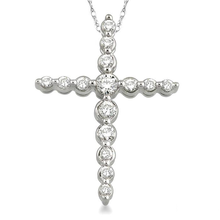 Journey Cross Diamond Fashion Pendant
