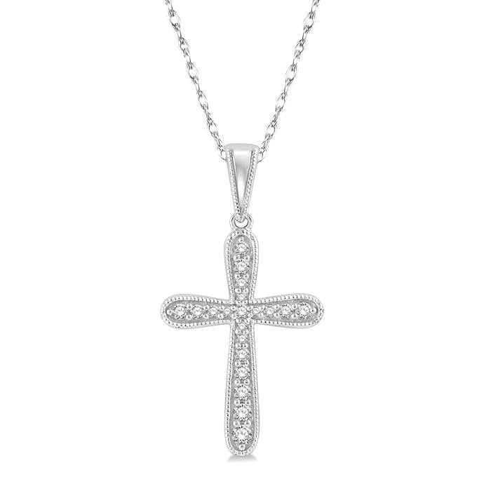 Juno Lustre Cross Diamond Fashion Pendant