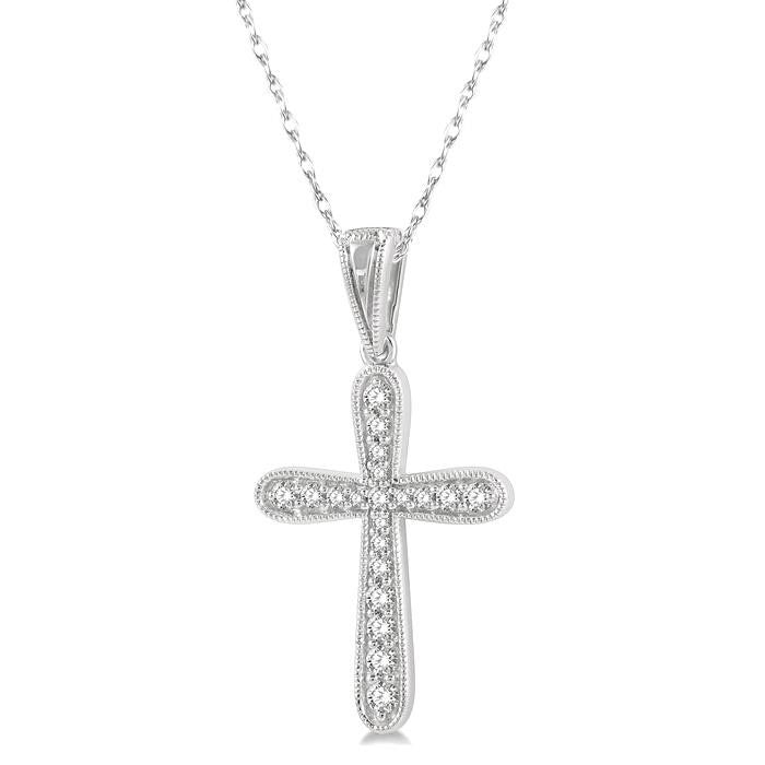 Juno Lustre Cross Diamond Fashion Pendant
