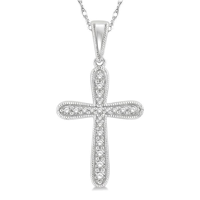 Juno Lustre Cross Diamond Fashion Pendant