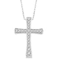 Veralune Diamond Cross Pendant in 14K White Gold
