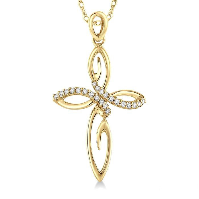 Umbria Beryl Cross Diamond Fashion Pendant