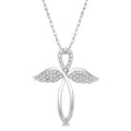 Cinder Aquila Angel Wings Cross Diamond Fashion Pendant