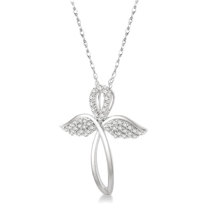 Cinder Aquila Angel Wings Cross Diamond Fashion Pendant