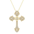 Wisteria Cross Diamond Fashion Pendant