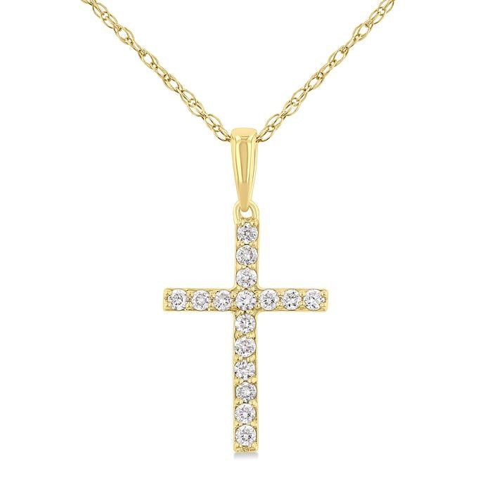 Raven Gala Cross Diamond Fashion Pendant