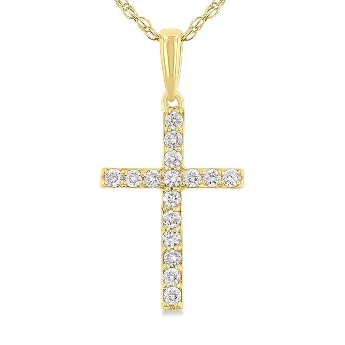 Raven Gala Cross Diamond Fashion Pendant