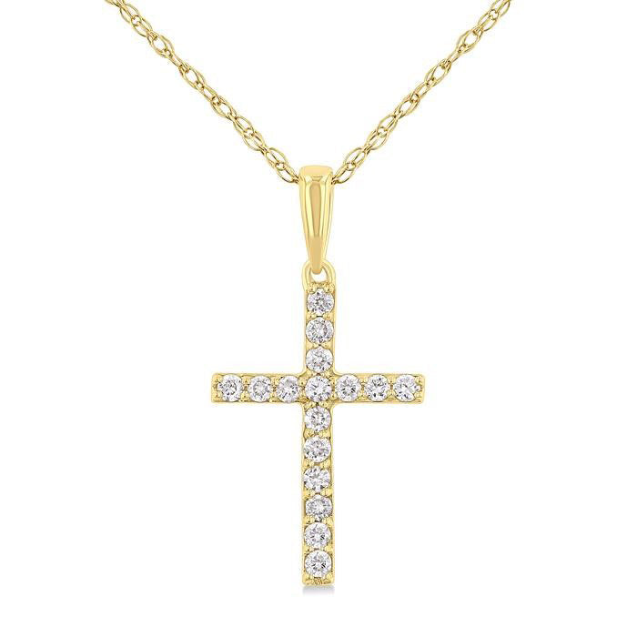 Raven Gala Cross Diamond Fashion Pendant